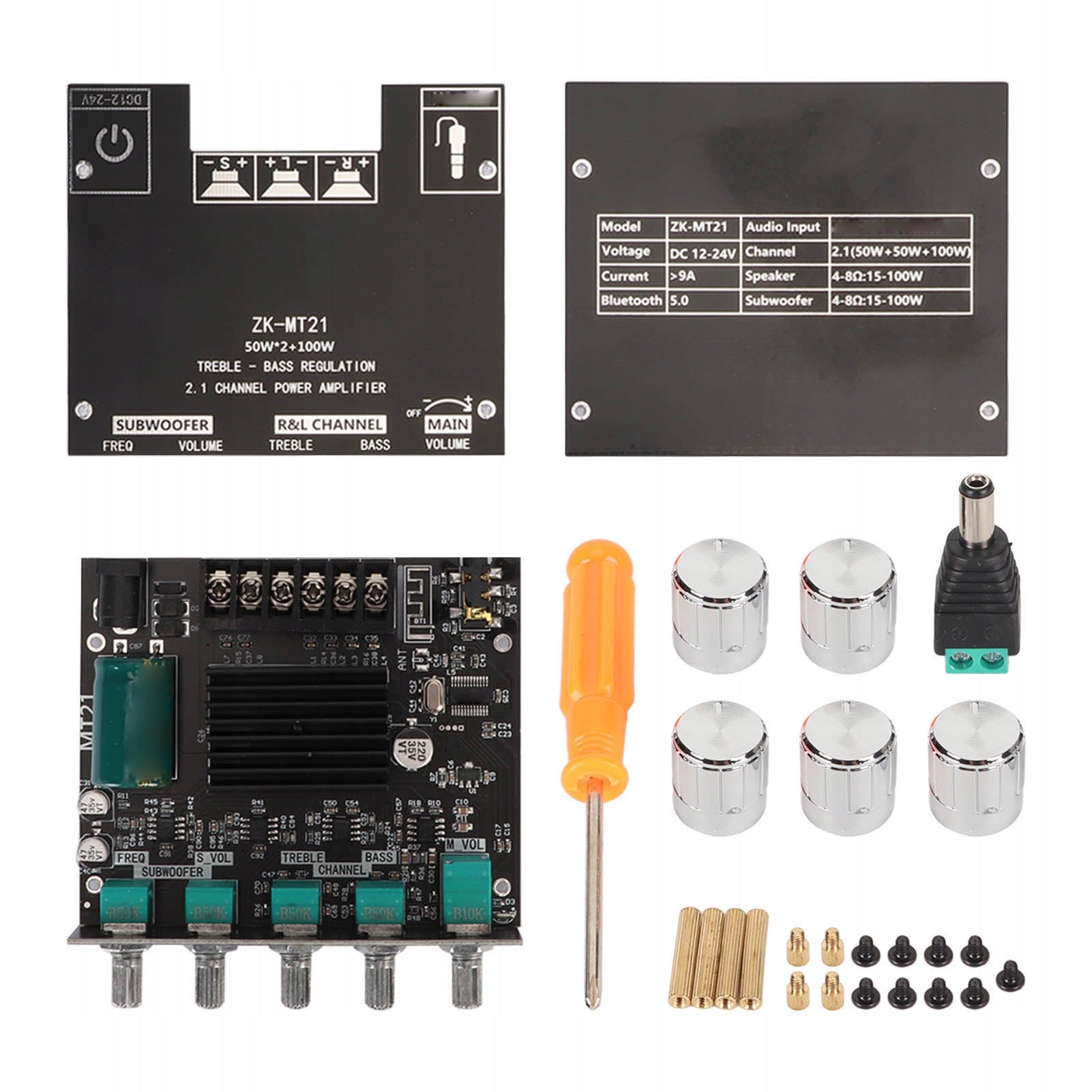 ZK MT21 Bluetooth Power Pytka 2.1 Kana DC 12V - 24V Modu HU Manufacturer code AG250807018976