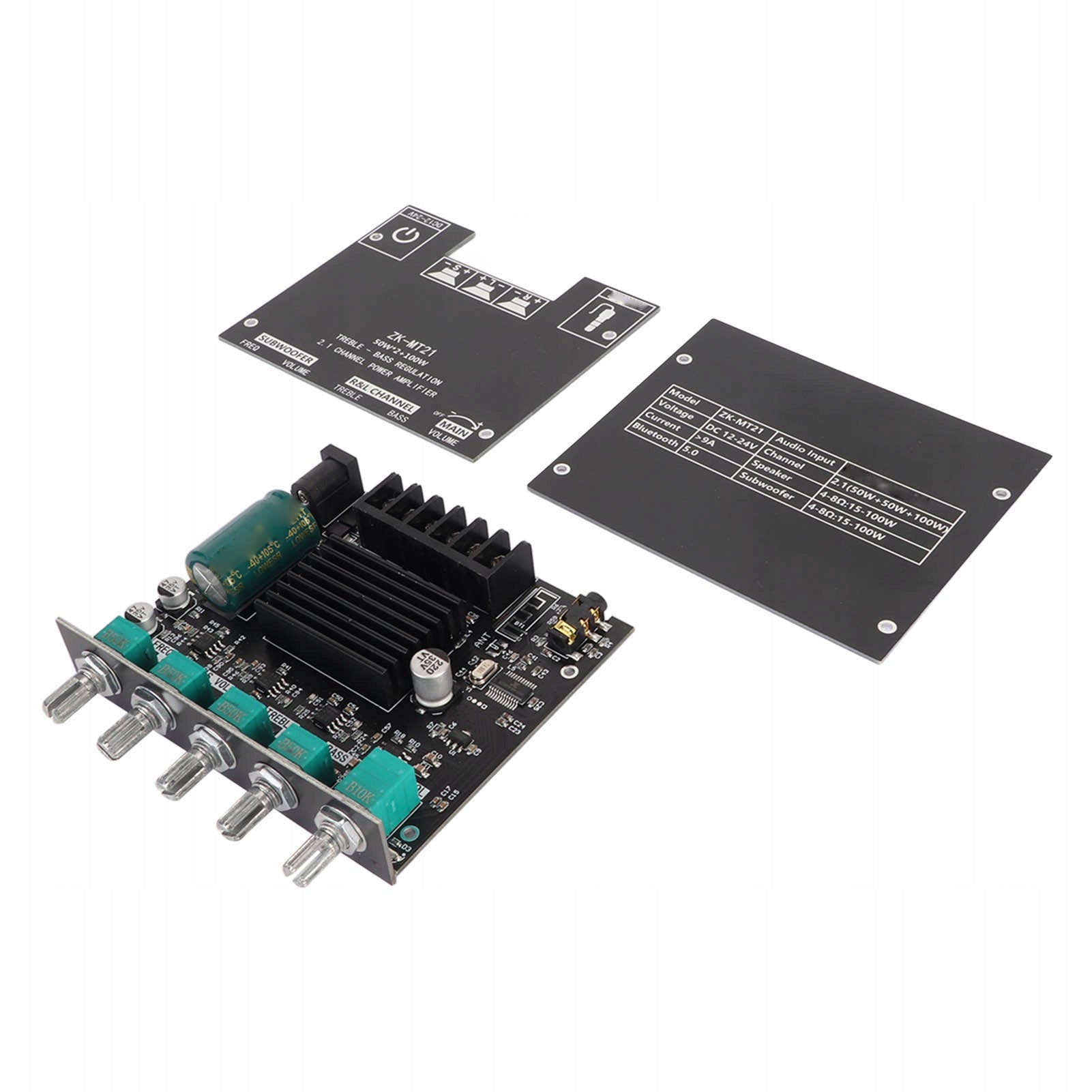 ZK MT21 Bluetooth Power Pytka 2.1 Kana DC 12V - 24V Modu HU
