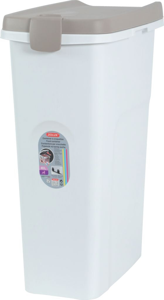 ZOLUX Dog food container 40 l 45x27x61 cm col. white/light brown Brand Kerbl