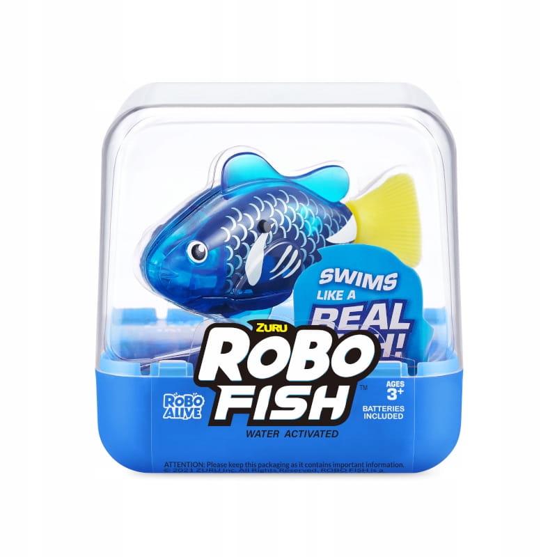 ZURU ROBO FISH ROBOFISH ALIVE FLOATING FISH BLUE 7191 BLUE