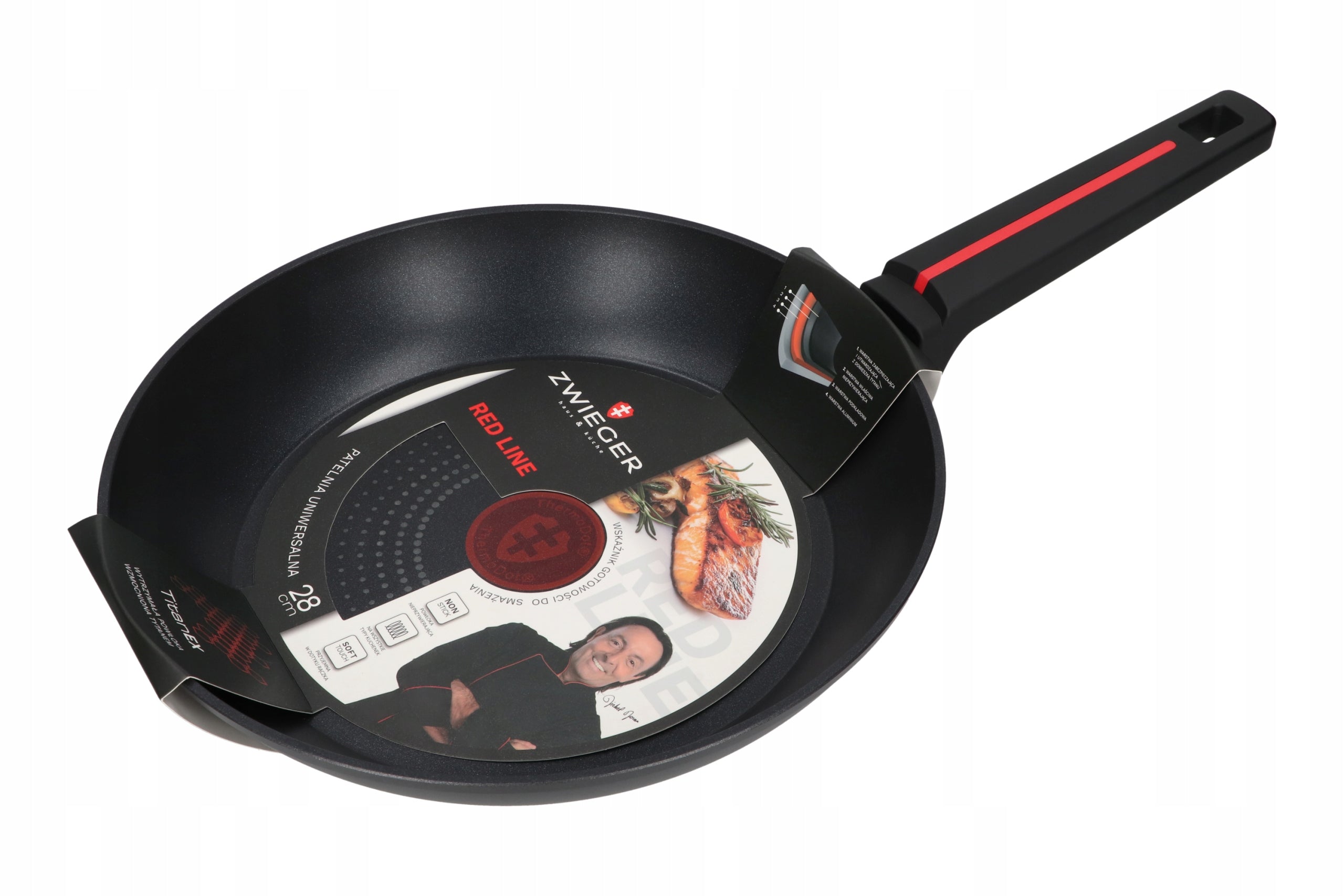 ZWIEGER RED LINE Pan Set 3 Elements 20/28/Breakfast 24cm Manufacturer code INT-ZZW-6539