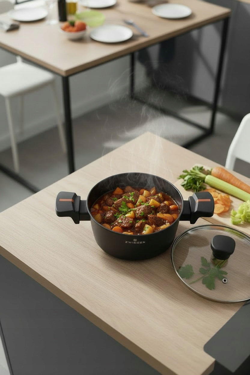 ZWIEGER RED LINE Pot with lid Aluminum TitanEX Induction 18 cm 1,8 l Brand Zwieger
