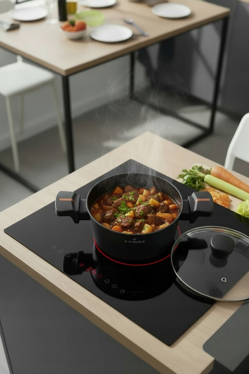 ZWIEGER RED LINE Pot with lid Aluminum TitanEX Induction 18 cm 1,8 l Manufacturer code 5905794975181