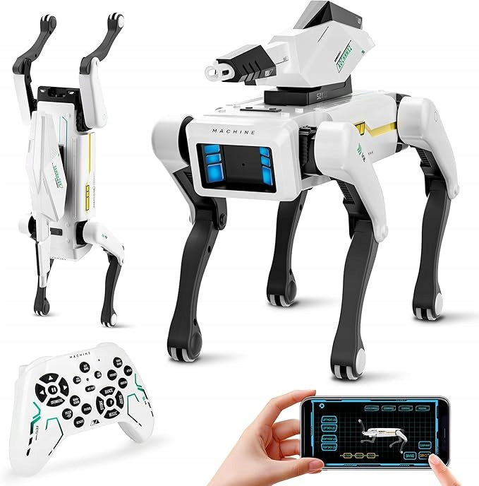 Zabawkowy pies robot dla dzieci 6+ – pilot, głos, programowanie, prezent