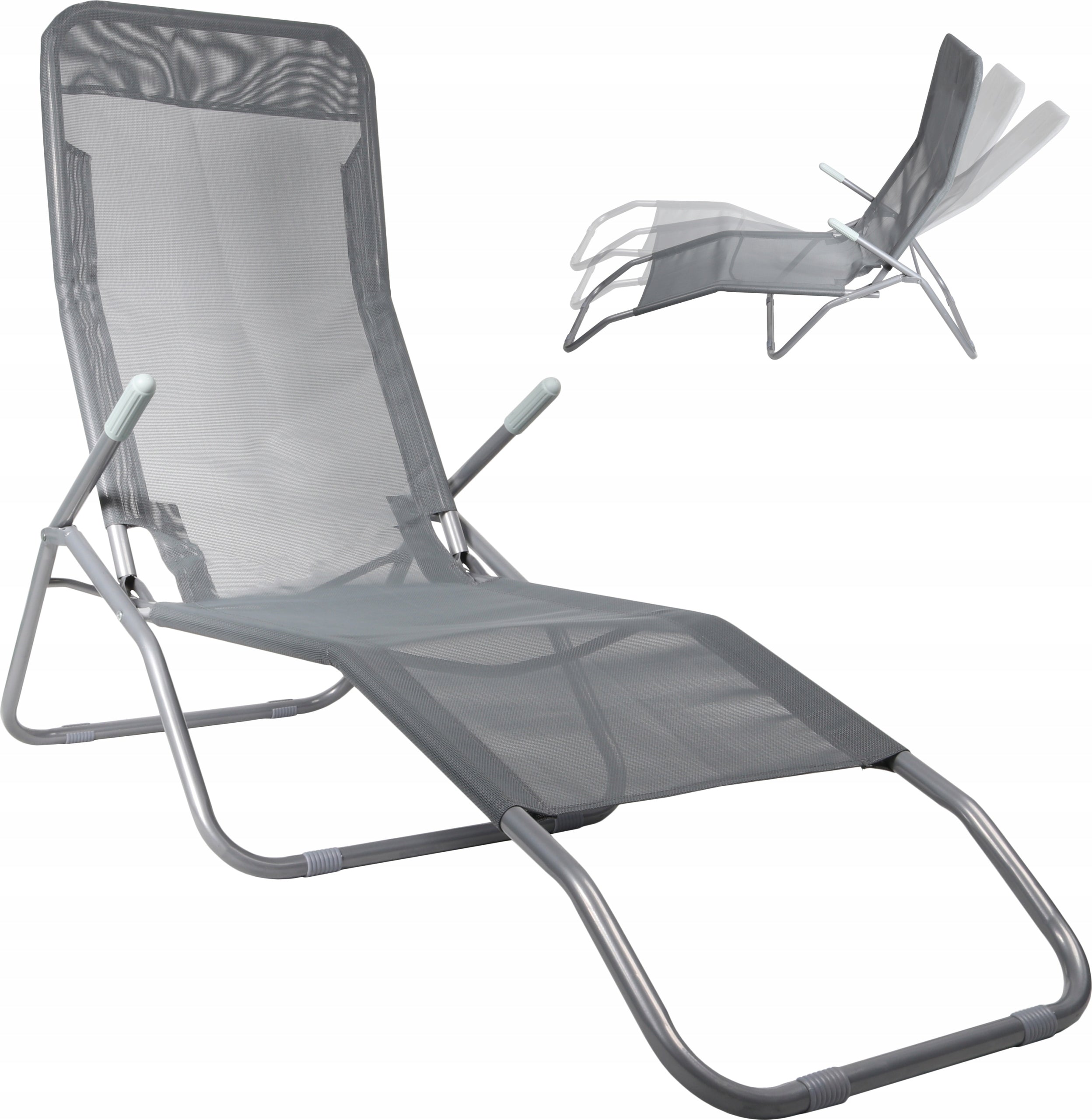 Zero Gravity Garden Sun Lounger Basic Folding Gravity Adjustable Grey Manufacturer code ZERO GRAVITY BASIC
