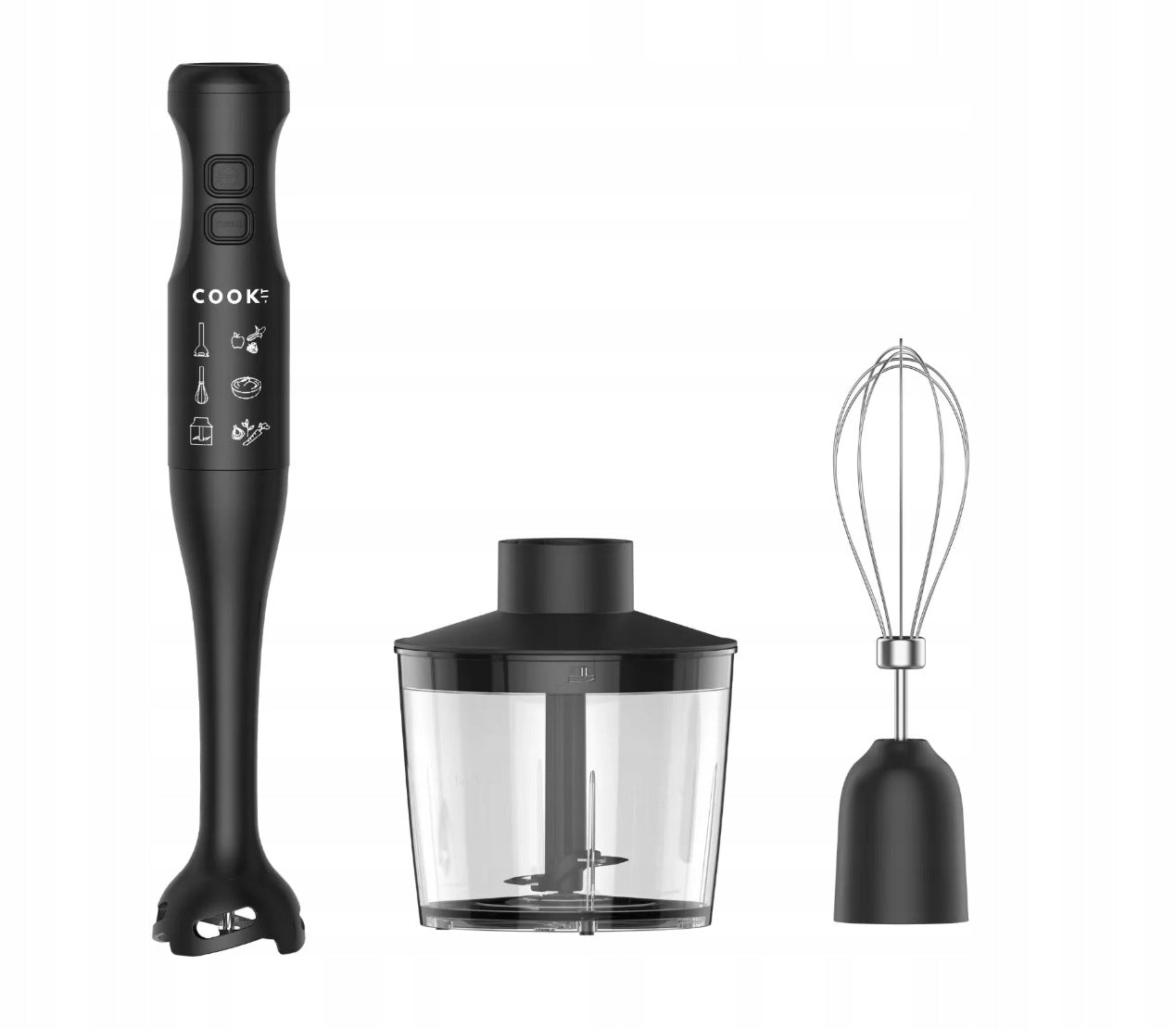 Zestaw blender ręczny 3-w-1 COOK-IT, wielofunkcyjny, 350 W, 2 prędkości
