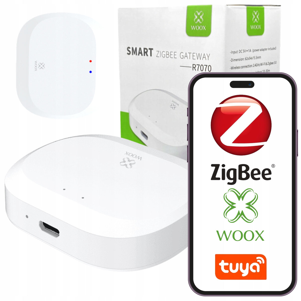 ZigBee Gateway 3.0 TUYA Smart Life Bluetooth WiFi Scene Memory WOOX