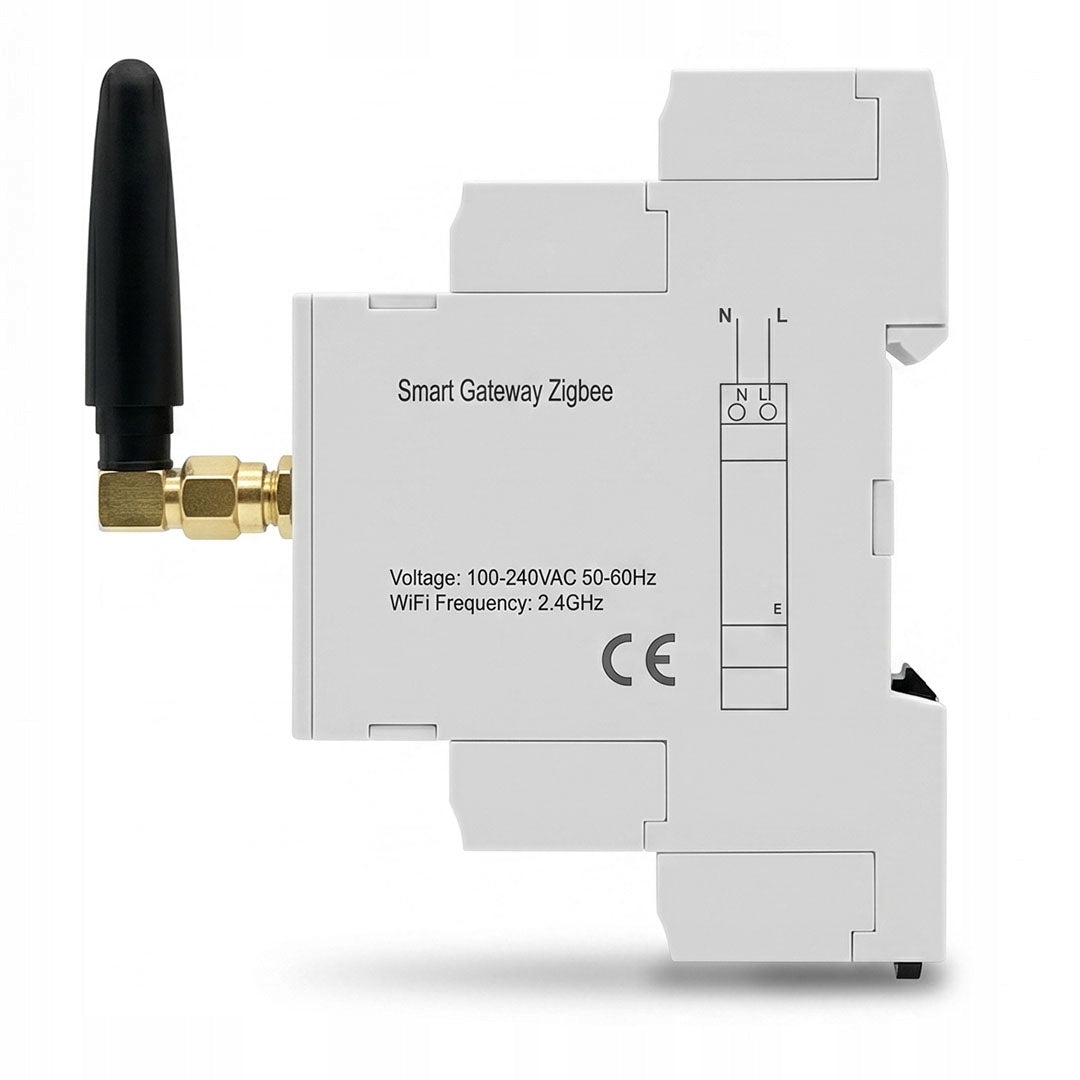 ZigBee Gateway for DIN Rail with WiFi Antenna TUYA Smart Life OXT Manufacturer code T708A
