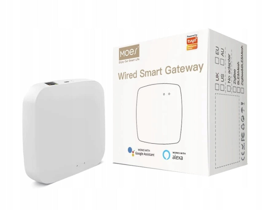 Zigbee 3.0 Ethernet LAN Gateway Tuya Smart Life Moes