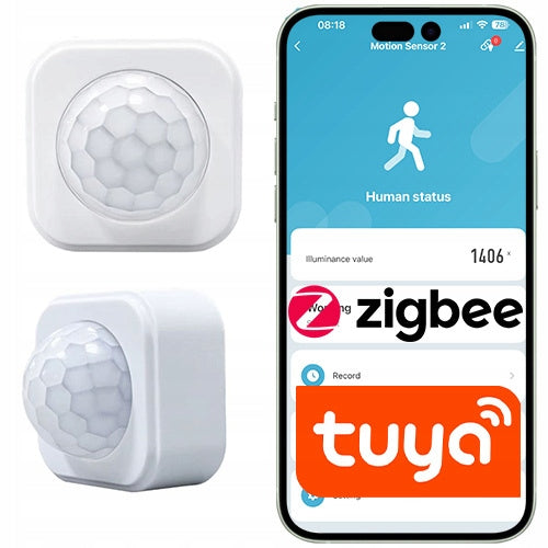 Zigbee 3.0 motion sensor with Tuya Smart light intensity measurement