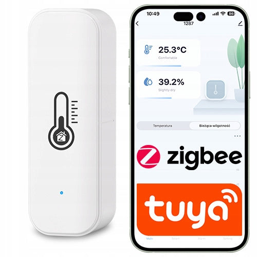 Zigbee Battery Operated Temperature and Humidity Sensor Tuya ZIGBEE2MQTT