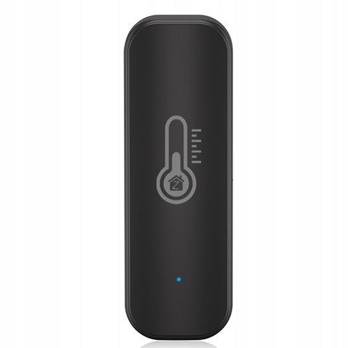 Zigbee Temperature and Humidity Sensor Black Battery Operated Tuya ZIGBEE2MQTT Manufacturer code SB1286