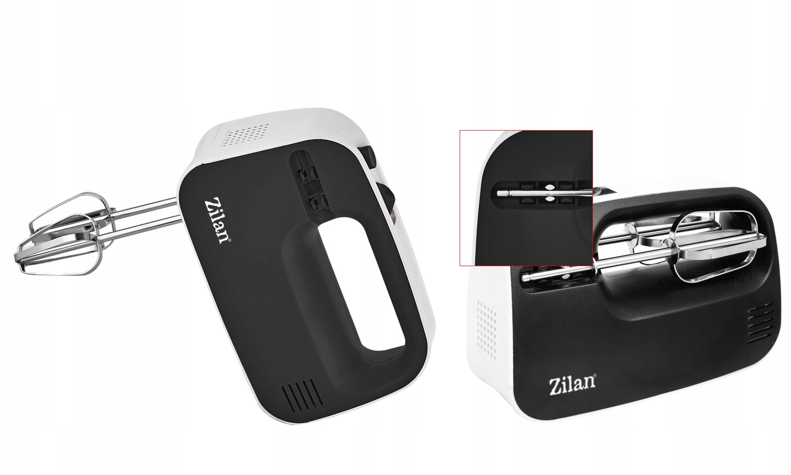 Zilan ZLN2151 ruční mixér 300W 3 rychlosti šlehání hnětení černobílý Brand Zilan