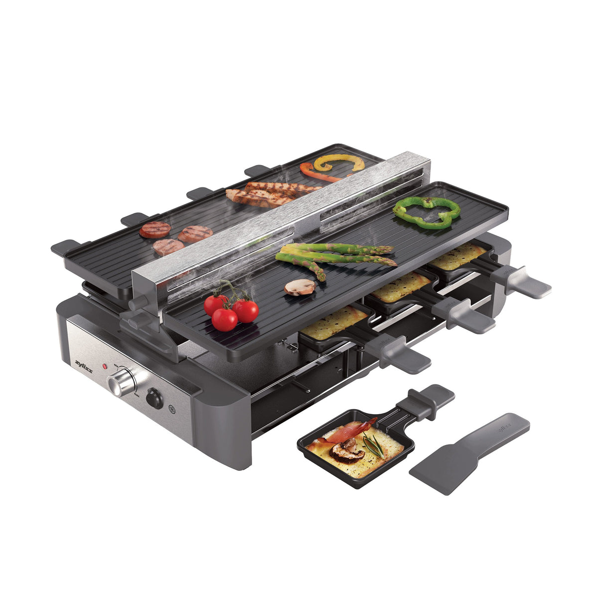 Zyliss Electric grill Raclette Venti 1500 W for 8 people with system