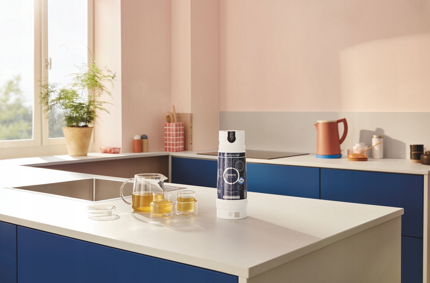 Vandens filtras Grohe Blue S, 600 l, 5 pakopų filtravimas 40404001