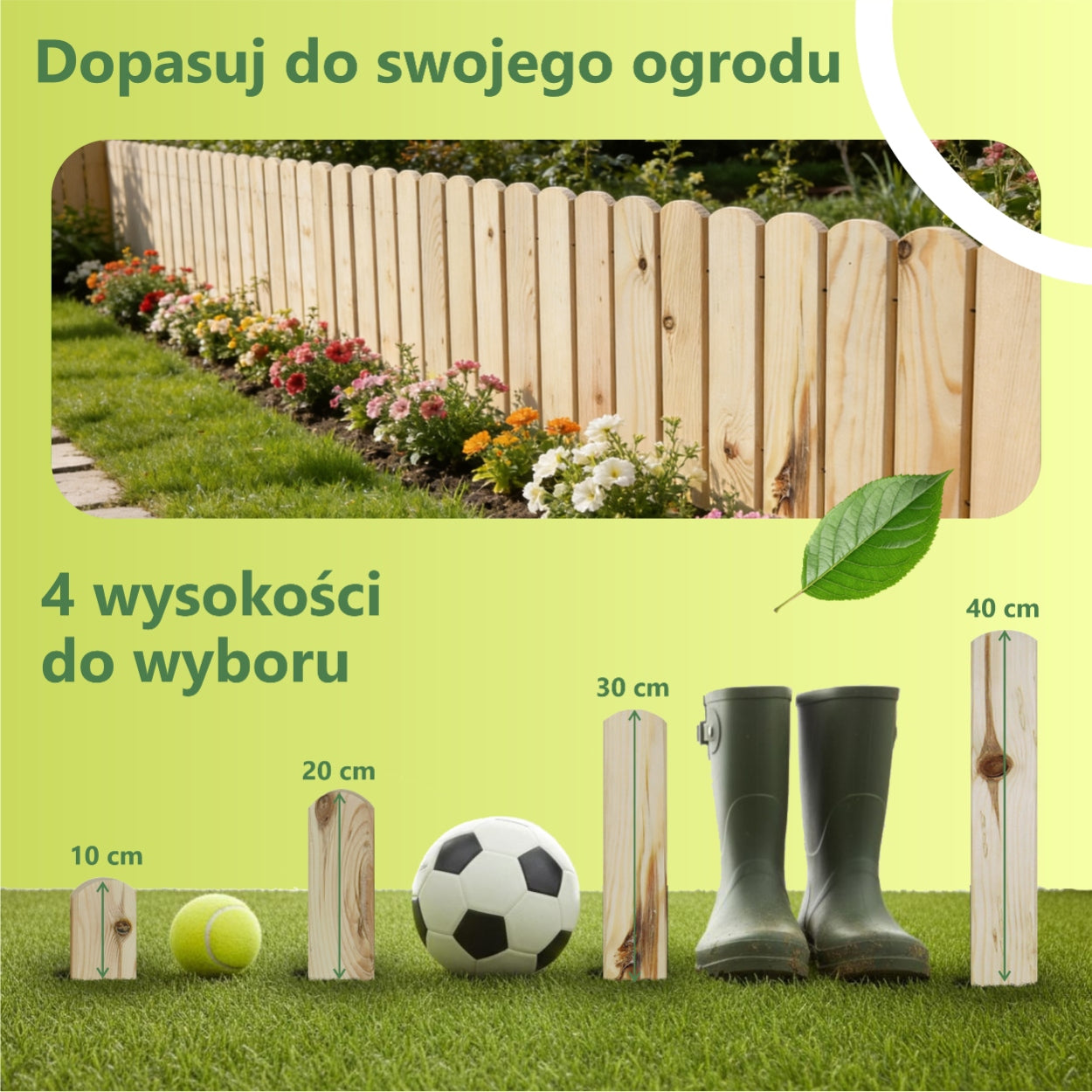 be4nature wooden fence 200x40 cm rustic raw rim Rollborder Manufacturer code 5905873619456
