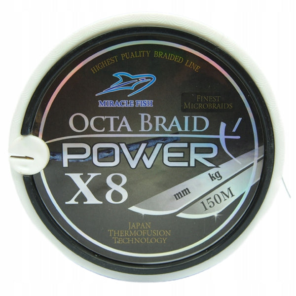black BRAIDED power Octa Braid 150m / 300m 8 WEAVE 0,16mm 22,4kg Product weight with unit packaging 0.1 kg