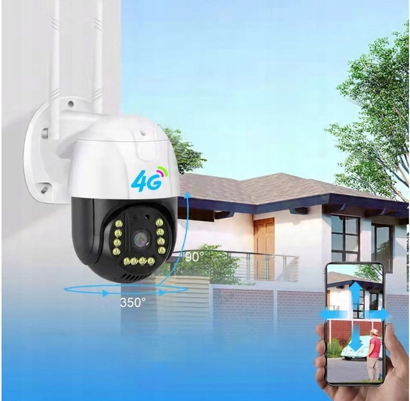 Sukamoji IP kamera 3MP, Full HD, su 3G/4G LTE GSM SIM palaikymu