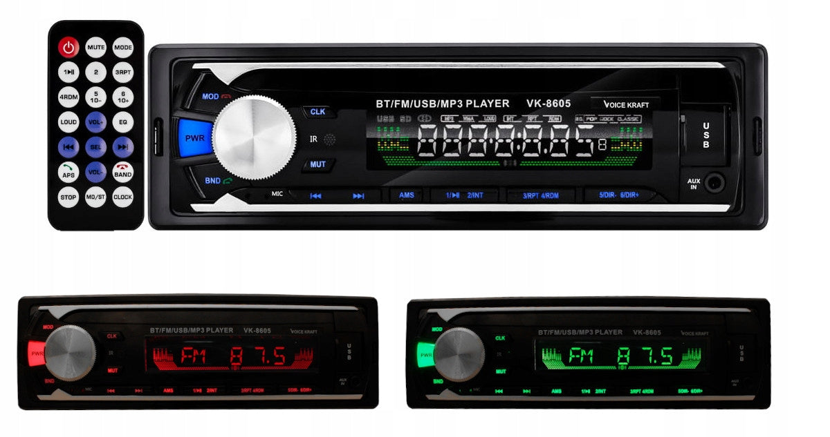 car radio bluetooth USB SD AUX MP3 Brand Voice Kraft