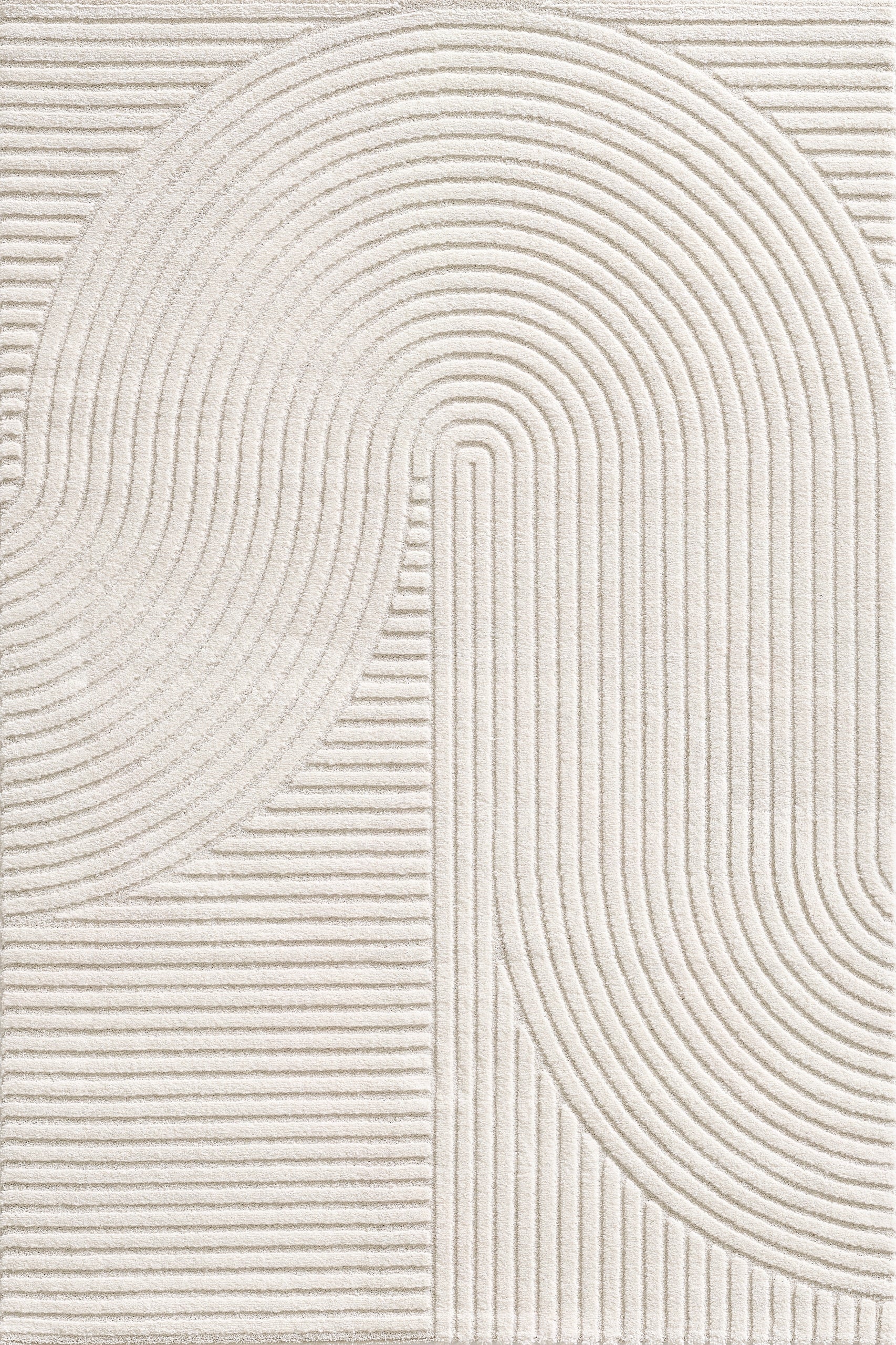 carpet modern 3D short hair Everest the carpet cream 200x290