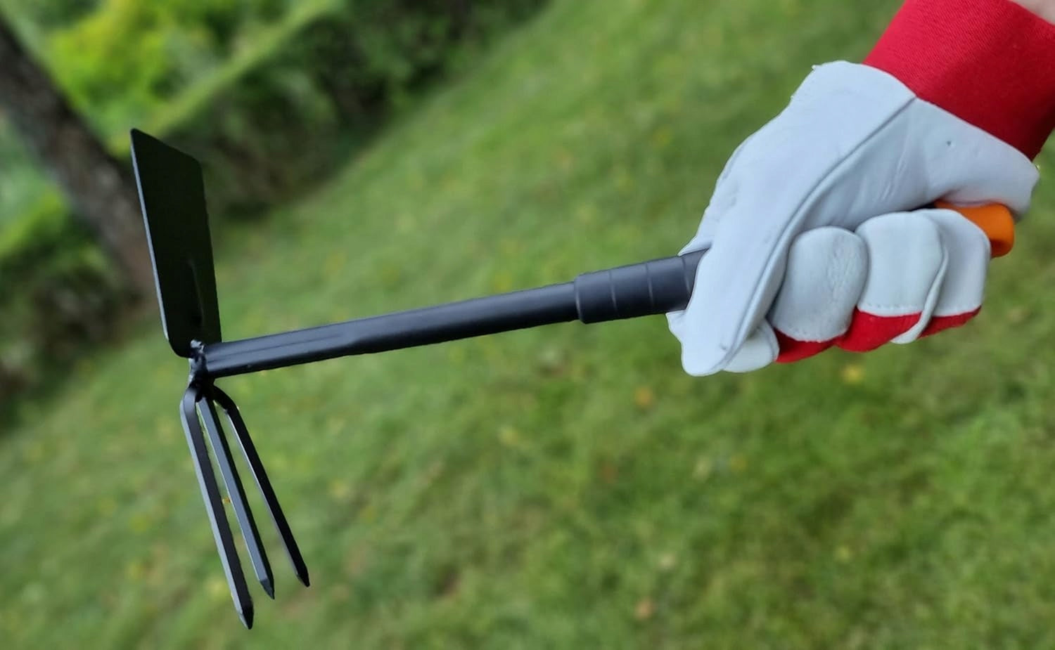Sodo kauptukas GARDEN HOE, 7 cm, metalinis, trijų dantų