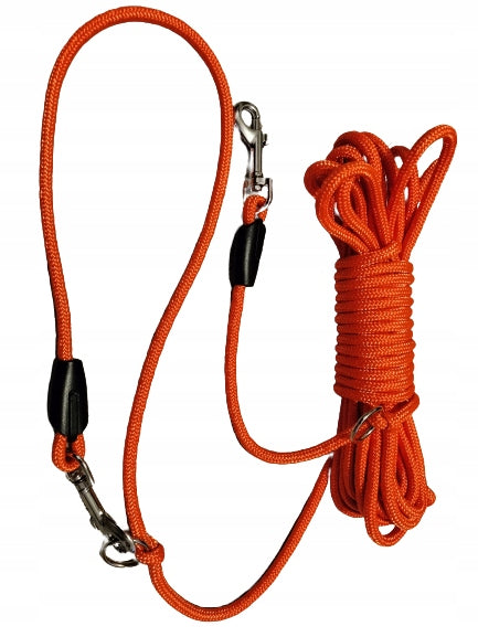 cord leash long for dog clip-on neon training walk for running