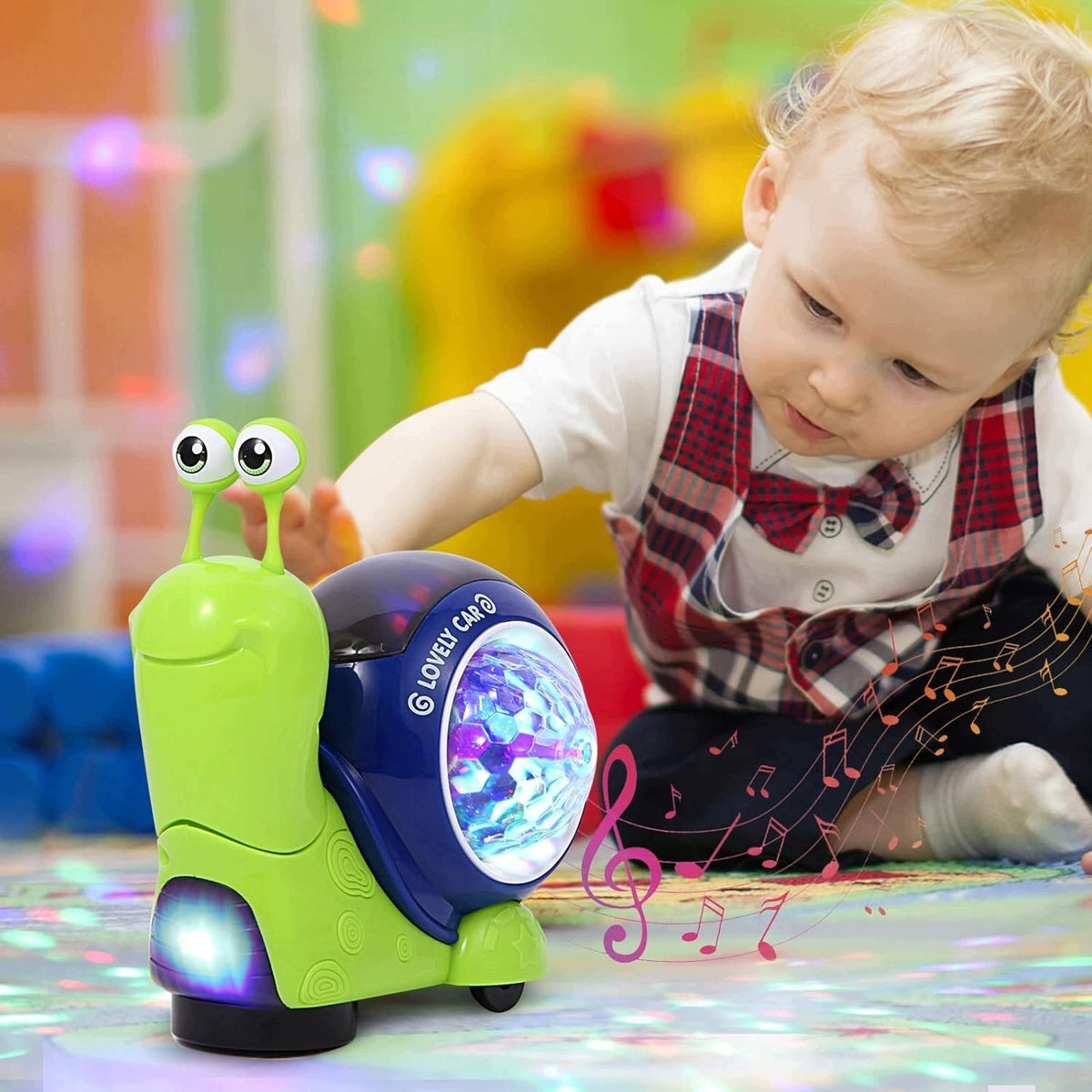 creeping snail music led toy interactive educational interactive Brand no brand