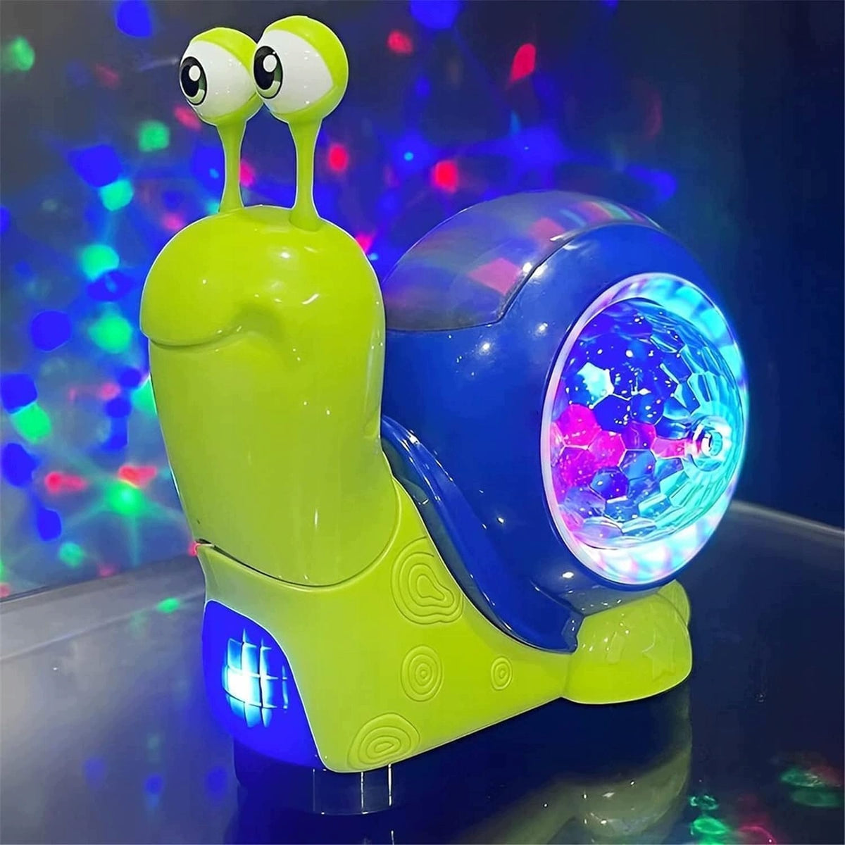 creeping snail music led toy interactive educational interactive Material plastic