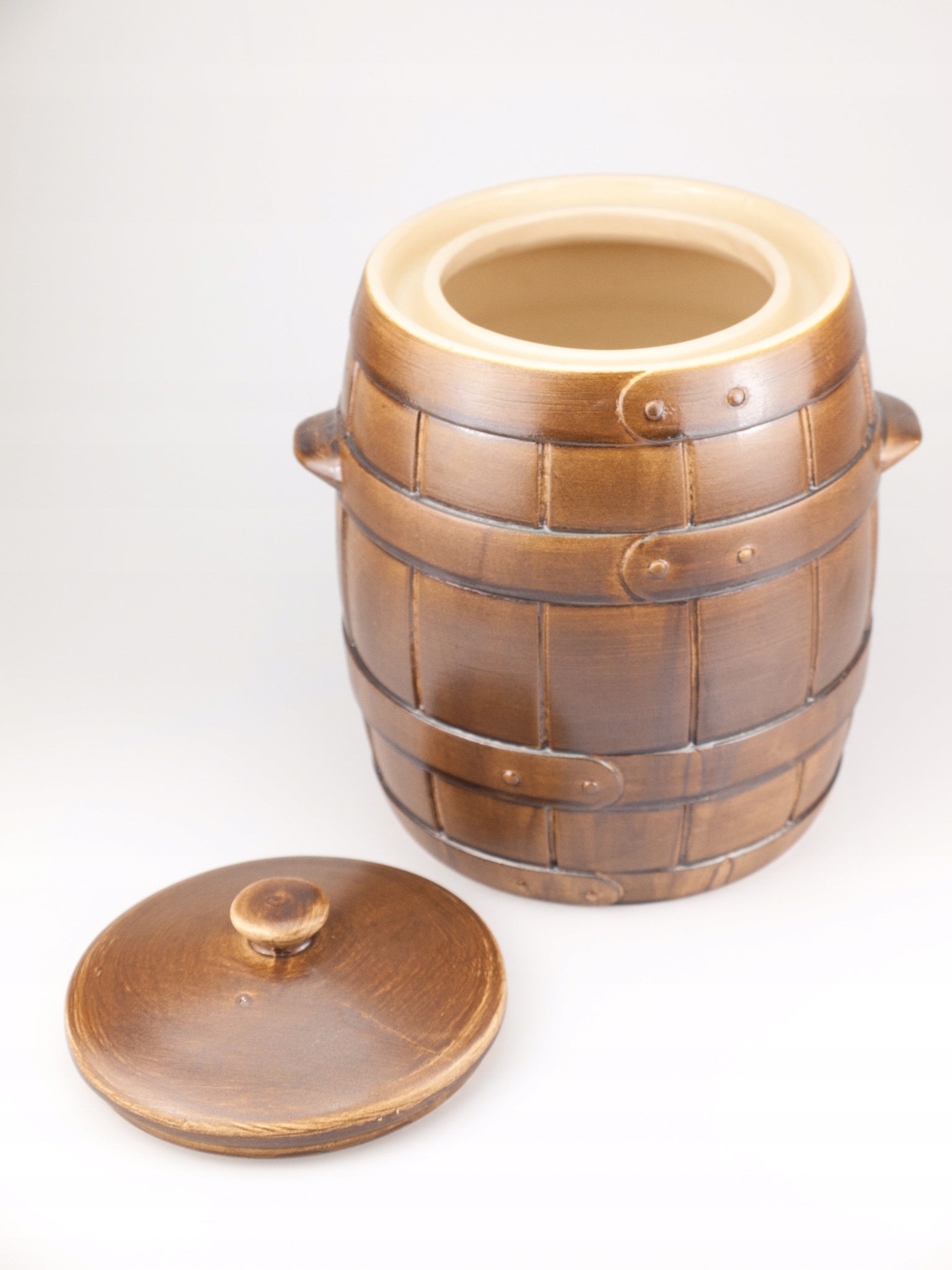 cucumber barrel, cabbage stoneware Quilt 3,8l rural hermetic table Manufacturer code beczka 3,8l