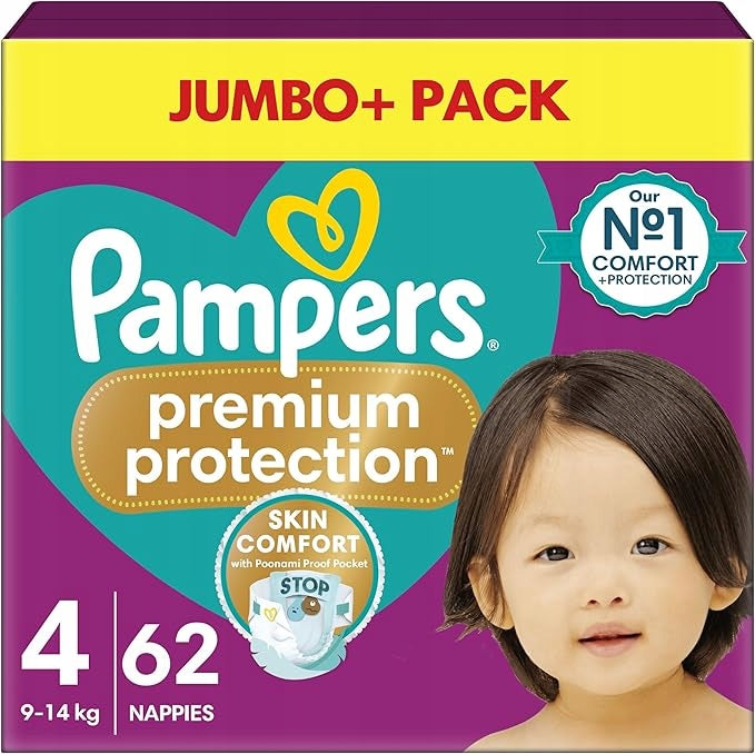 diapers Pampers Premium Care 4 62pcs. 9-14kg