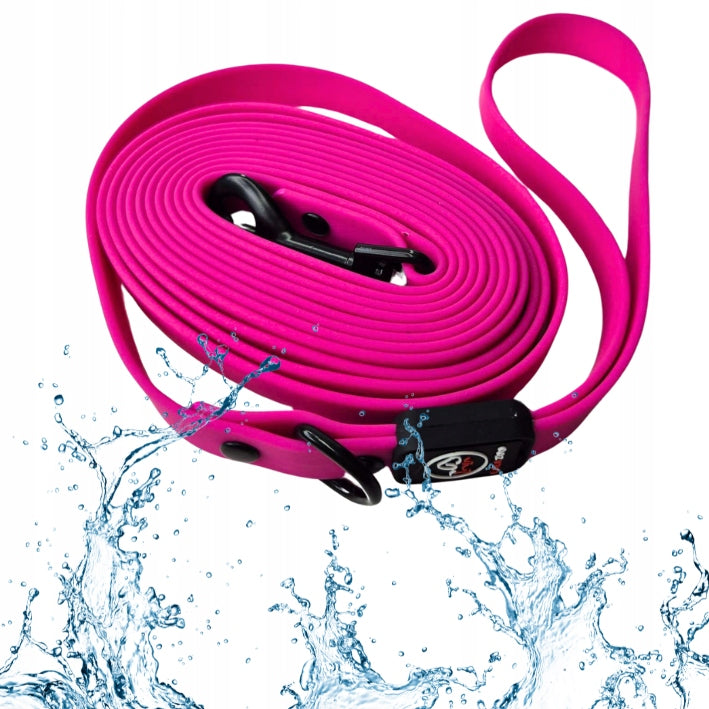 dog leash training cord waterproof urban PVC 5M pink Brand Lalazoo