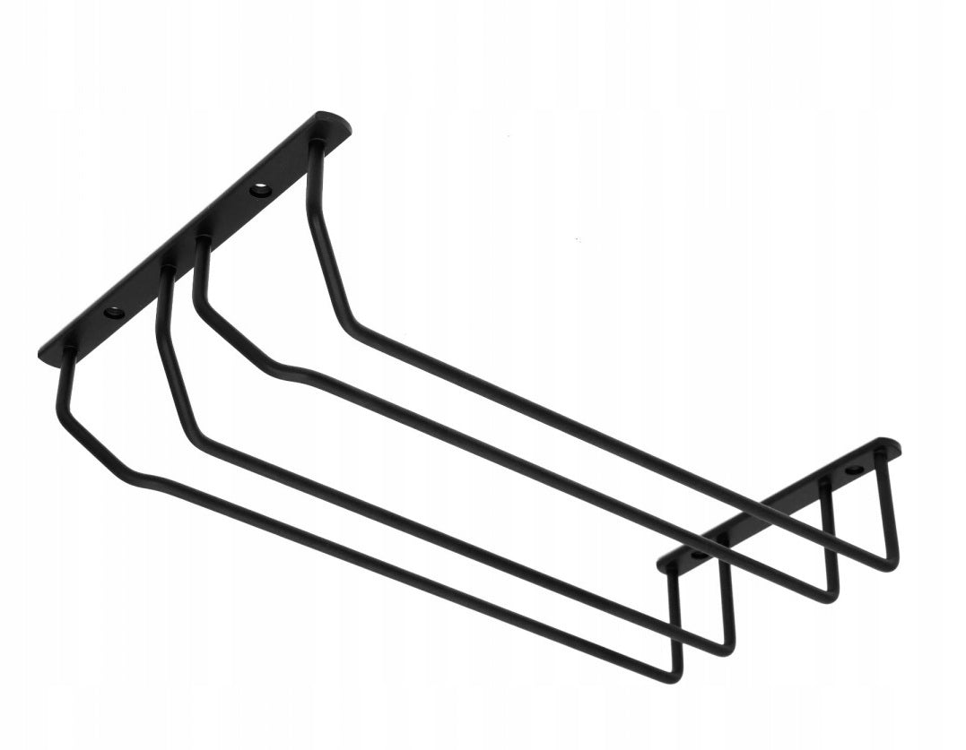 double-row glass hanger, matt black