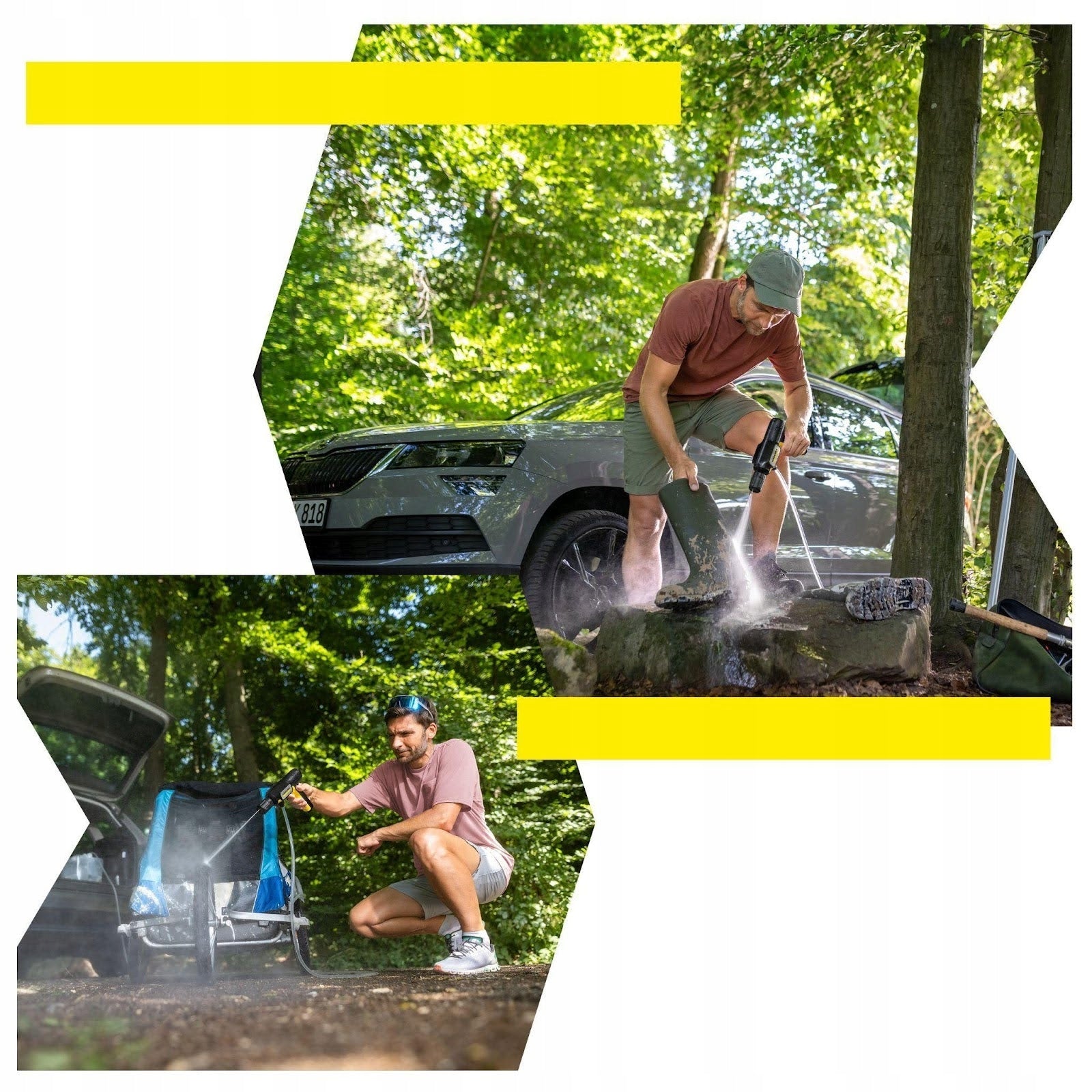 Aukšto slėgio plovimo įrenginys Karcher, belaidis, su 4in1 antgaliu
