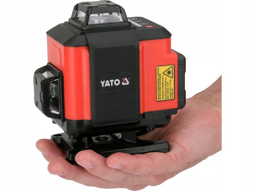 Kryžminis lazerinis nivelyras YATO 4D, žalias spindulys, 360°