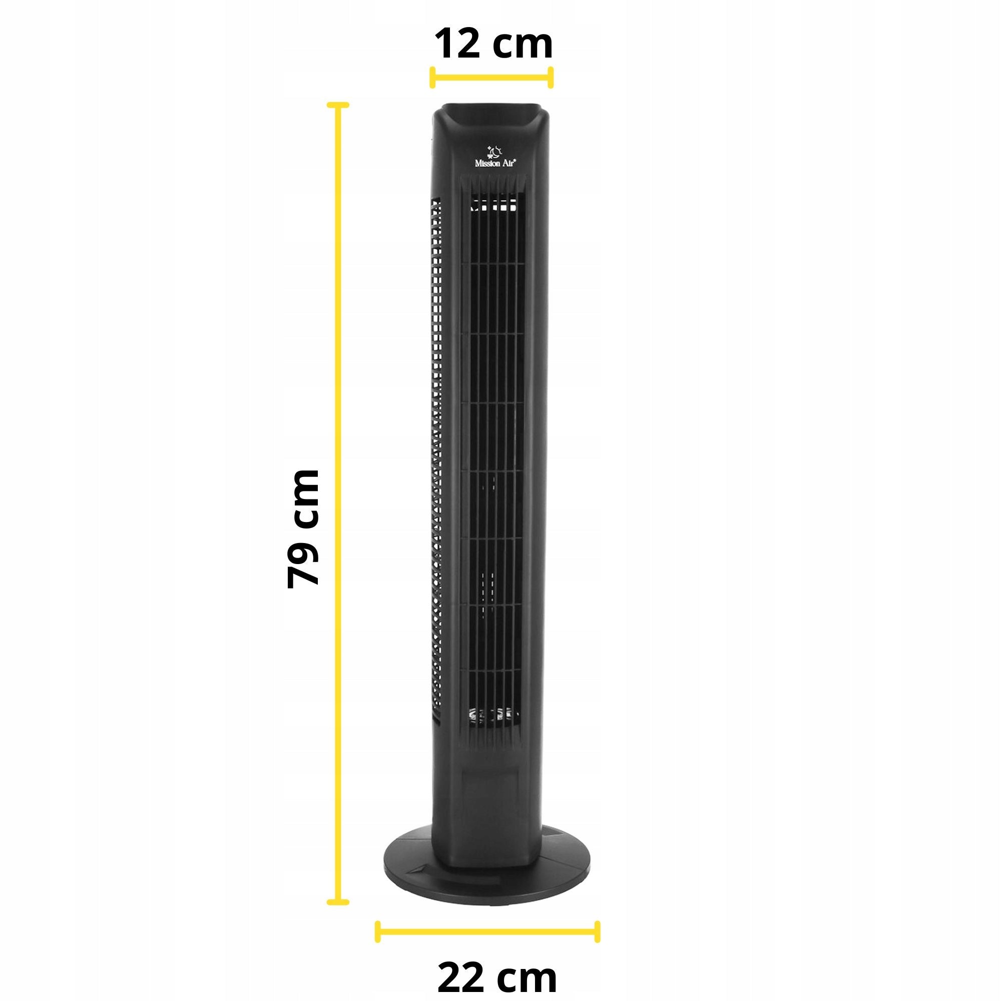fan COLUMN FAN standing floor quiet swing TOWER FAN black Fan type column