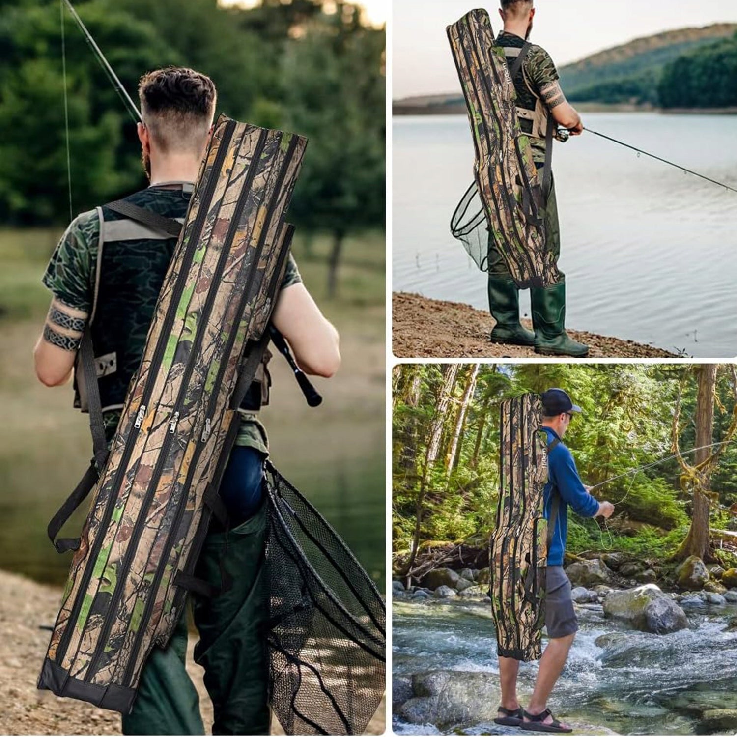 fishing cover waterproof bag rod case 3 compartment 150cm Manufacturer code TUBA PLECAK WOREK WALIZKA WĘDZISKA RYBACKI MF