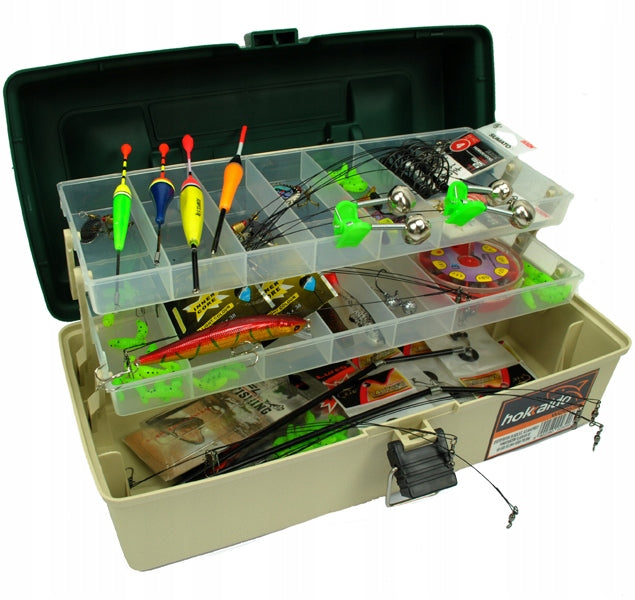 fishing set FISHING BOX 148 elements, ground feeder float