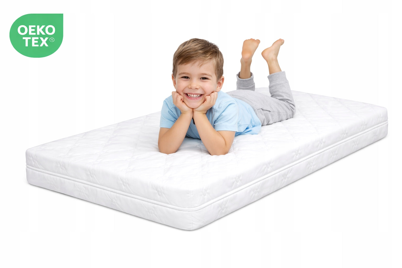 foam mattress 160x80x10 anti-allergic CERTIFIED quilted for baby