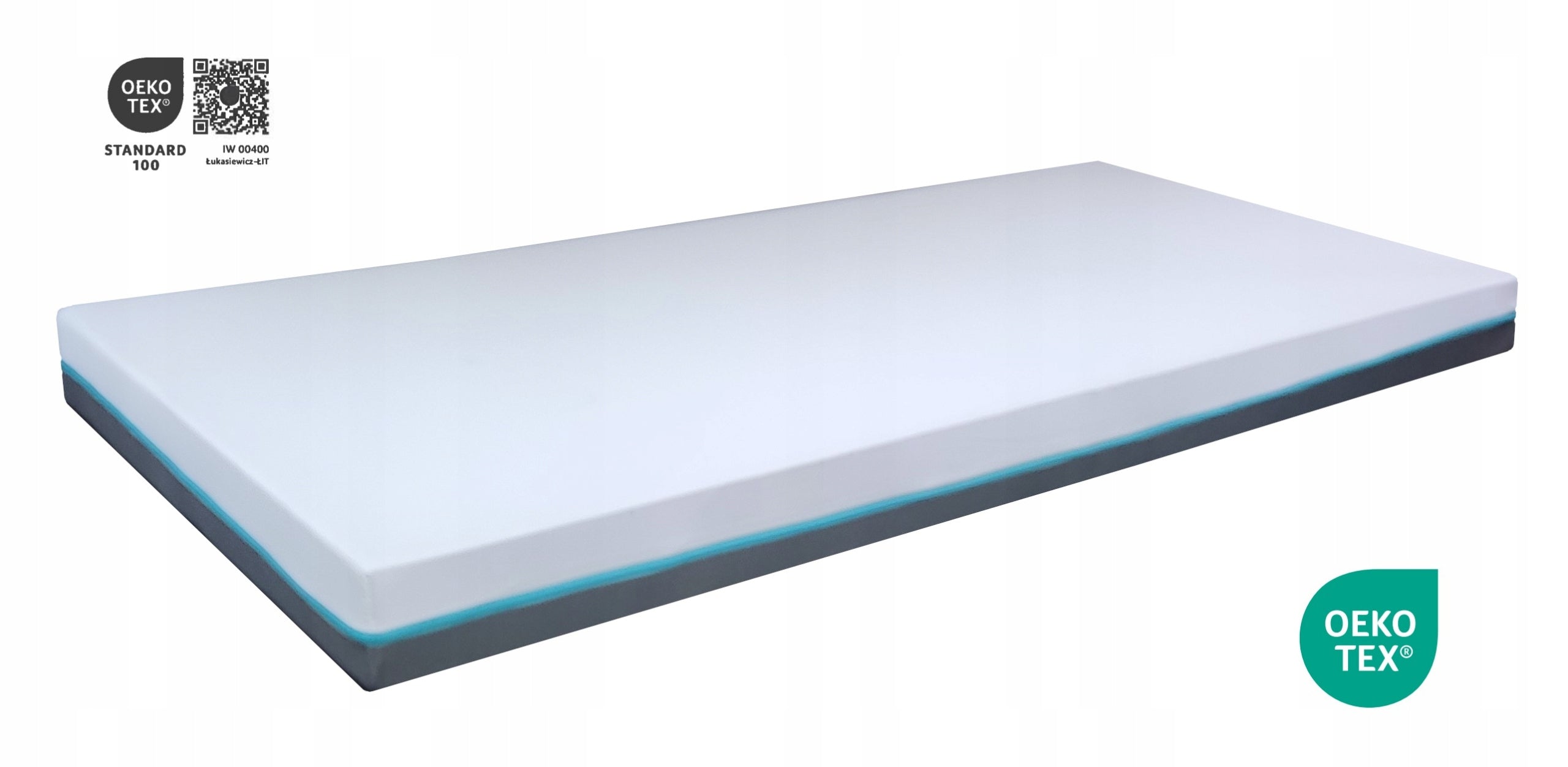 foam mattress 180x90x8 for a cot, medium hard, certified Brand no brand