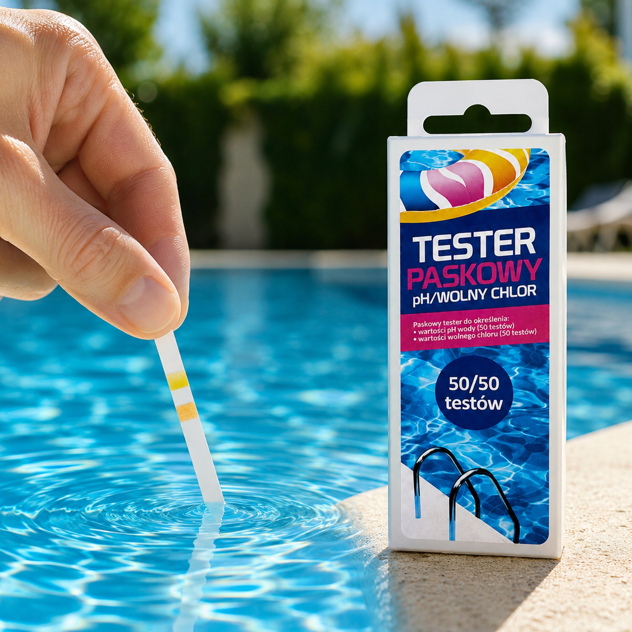 gamix strip tester chlorine strips water testing POOL CHEMISTRY Manufacturer code 5903462012282