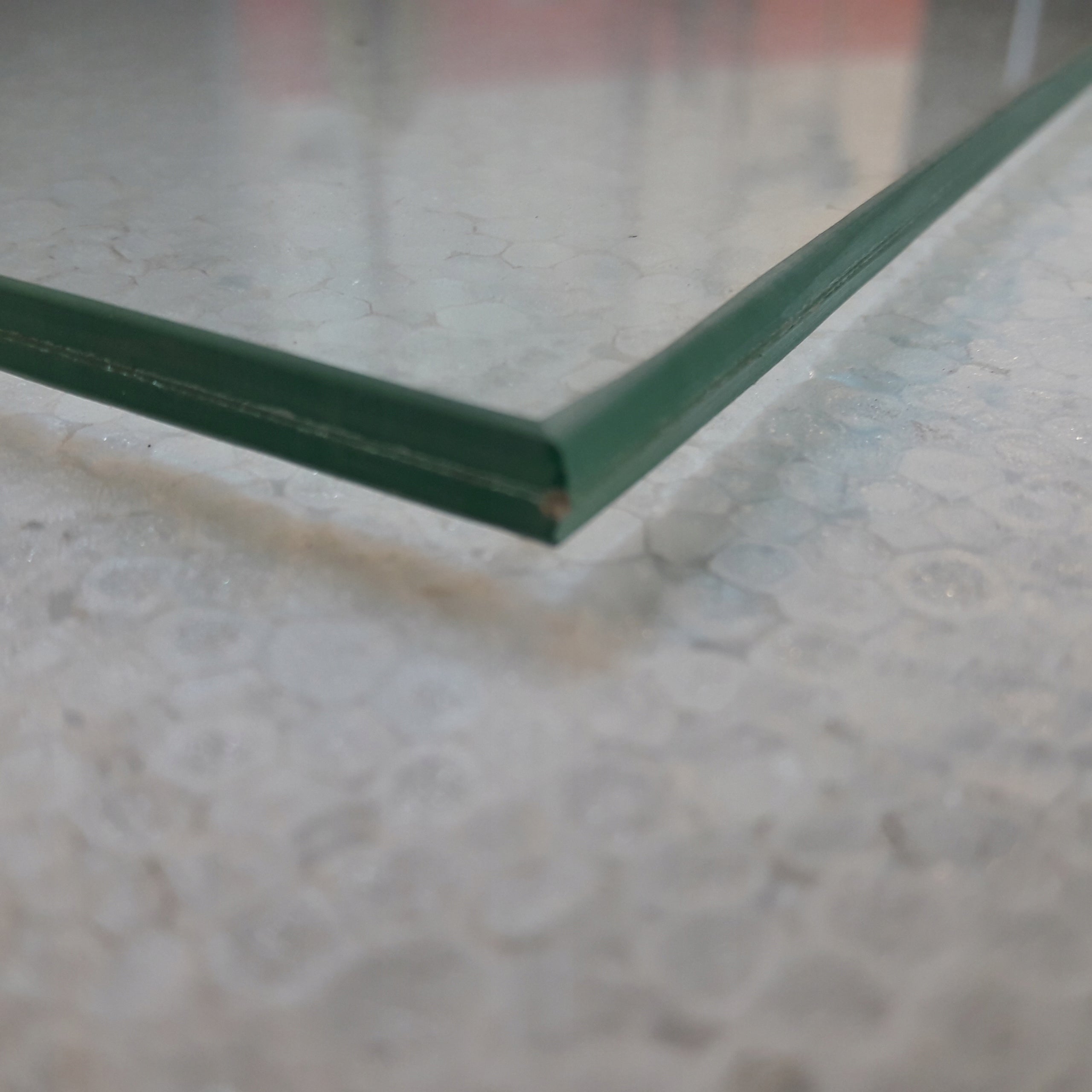 glued glass front side rear excavator shelf 7 mm VSG DIMENSION in 1 day