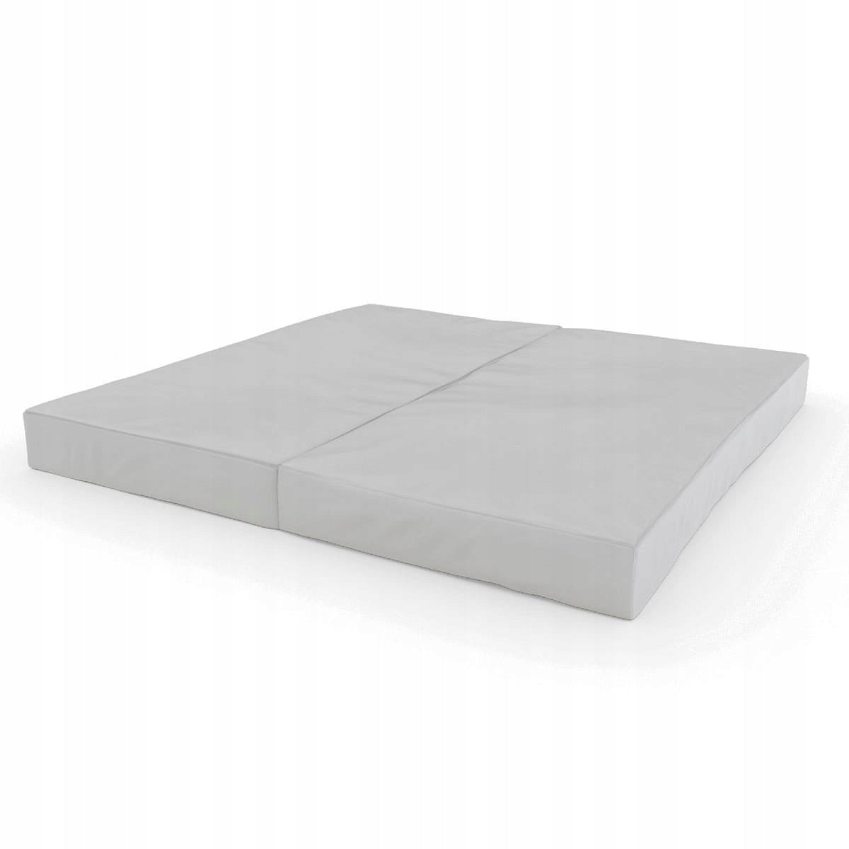 gymnastic mattress 100x100x10 two-piece grey