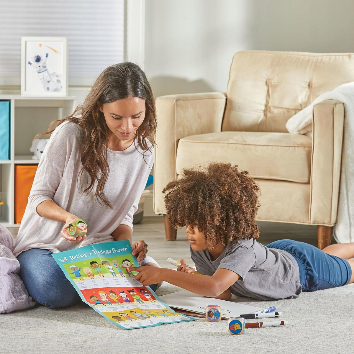 hand2mind dice game 7 dice socio-emotional development for children 5+ Brand Learning Resources