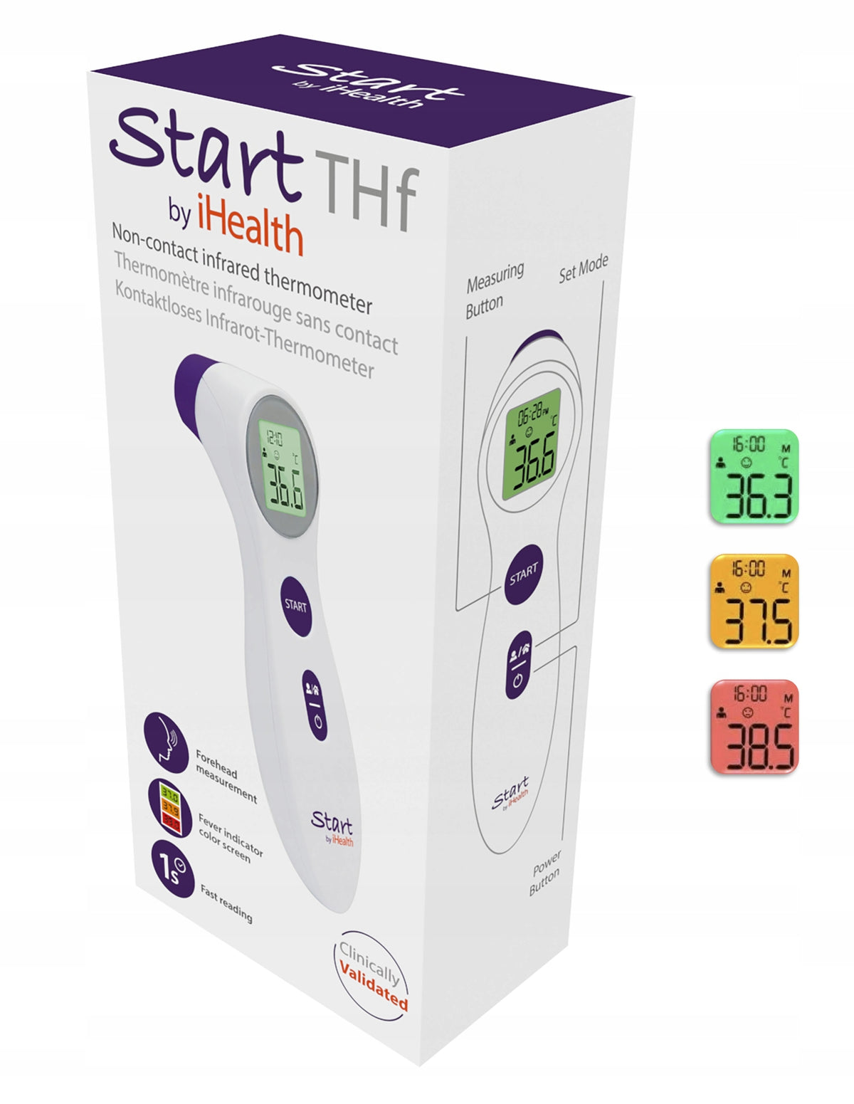 iHEALTH START THf 3in1 Infrared Non-Contact Thermometer