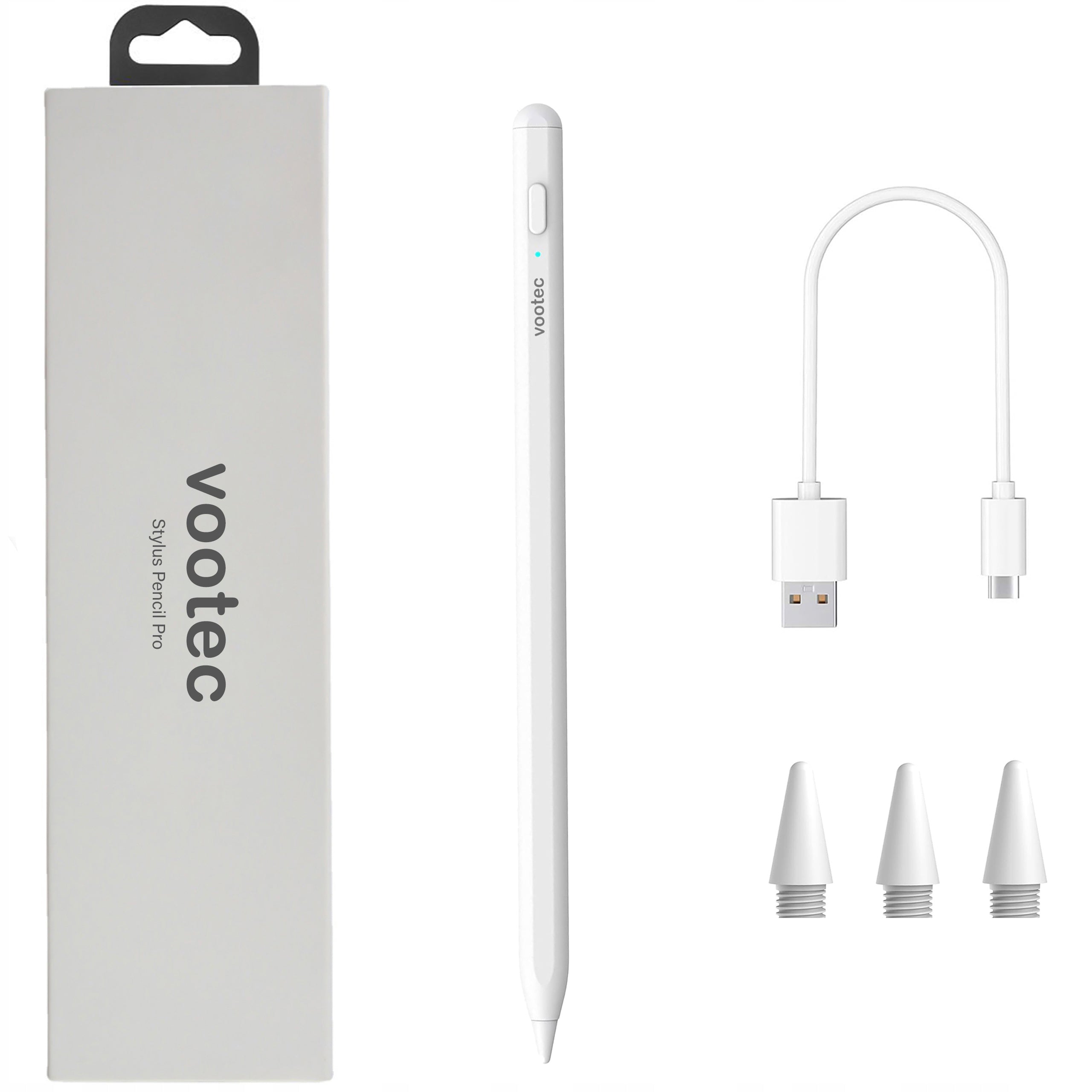iPad Stylus Pencil USB-C for Apple iPad 10 11 Gen Pro Air Vootec