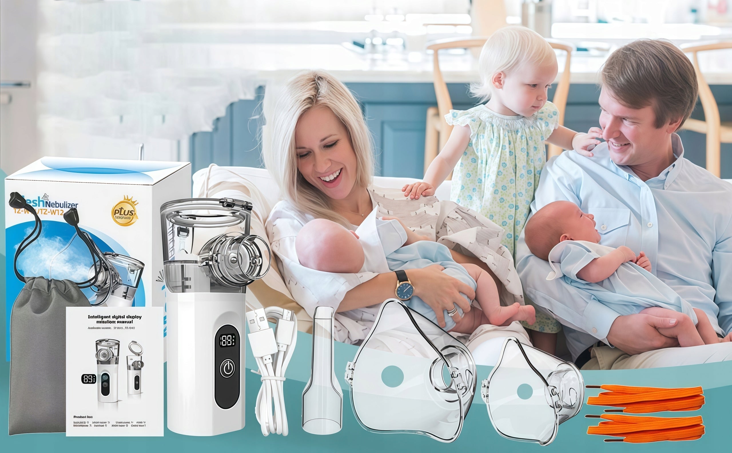 inhaler portable nebuliser for children adults silent wireless Medical device no