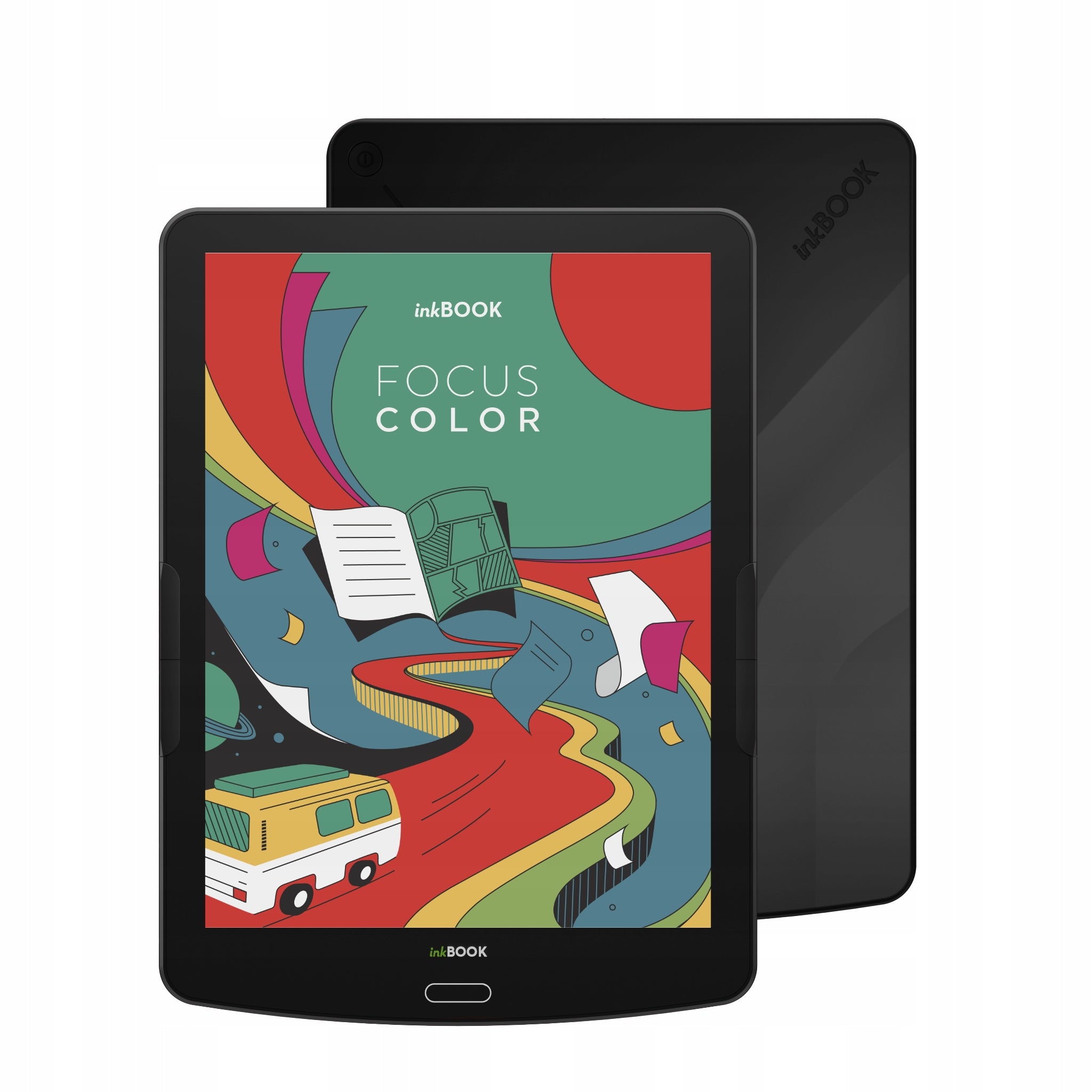 inkBOOK Focus Color Black 7.8" with Legimi, Kindle, Kobo, Empik Go apps