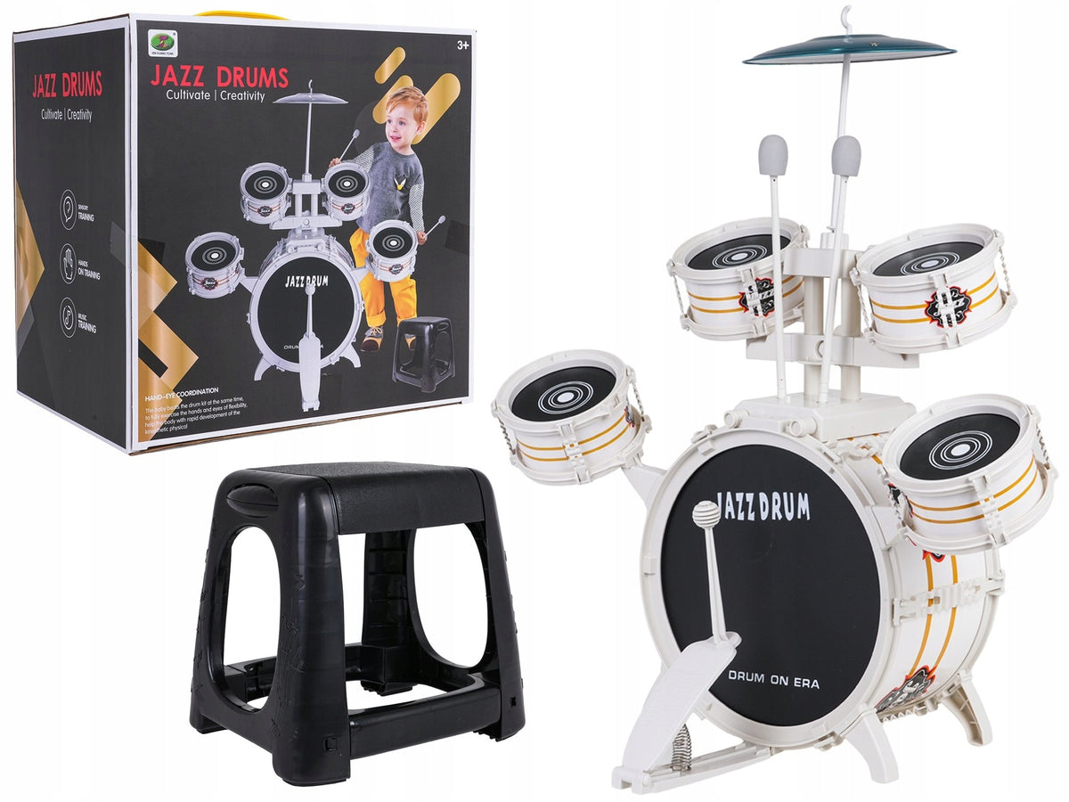 large DRUMS FOR CHILDREN large 5-reel + stool GIFT Manufacturer code ZMU.586-362