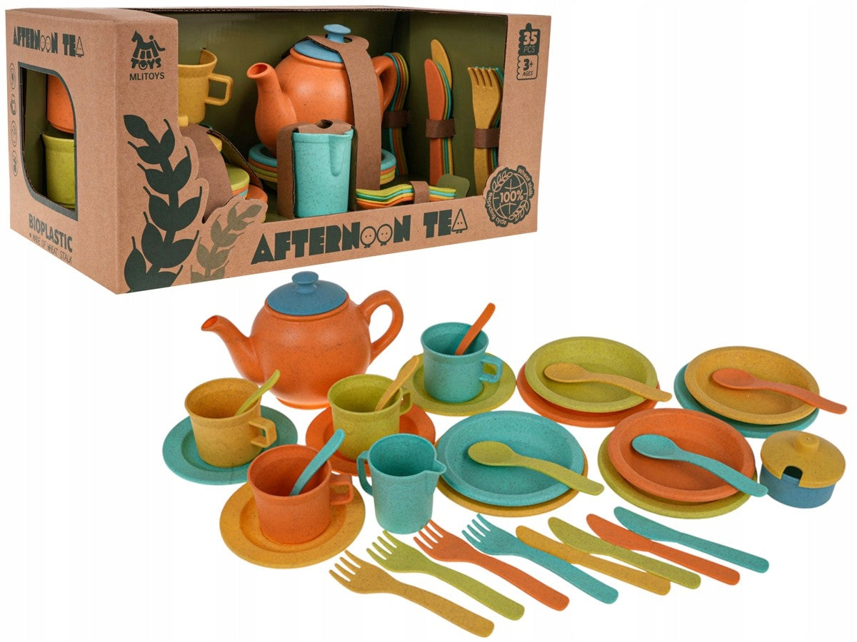 large PICNIC SET for children BIO 35 el. cutlery plates Brand RAMI