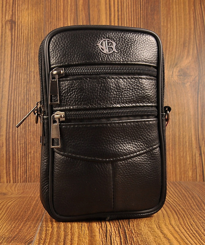 leather SACHET men's SMALL HOLSTER bag for belt, hand, shoulder LEATHER Brand no brand